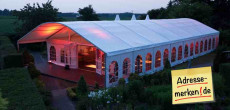Rundbogenzelt Bodega 10m Beleuchtung